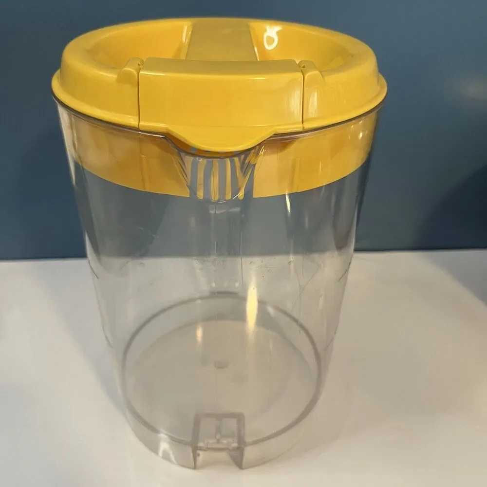 Mr Coffee Iced Tea Maker TM3.5 Replacement Pitcher Yellow Lid 3 Quart Plastic